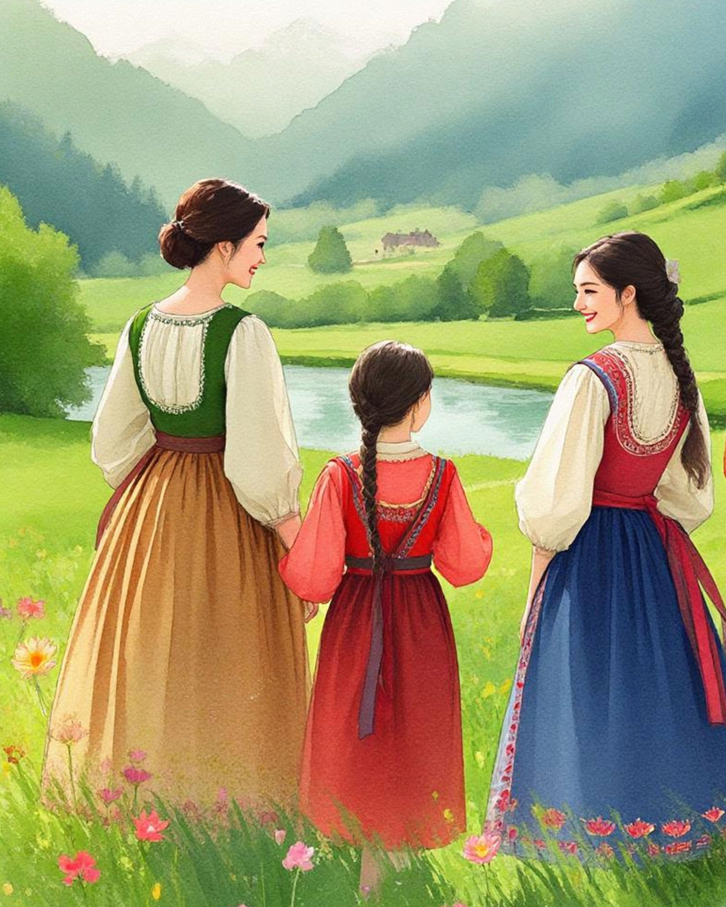 Princesse des prés - Peinture par numéros