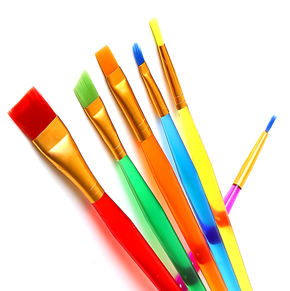 Bunte-Pinsel (6 Stück)