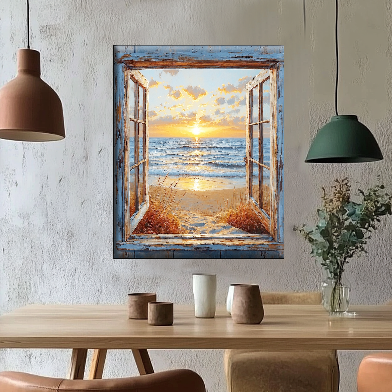 Fenêtre sur l'horizon - Peinture par numéros