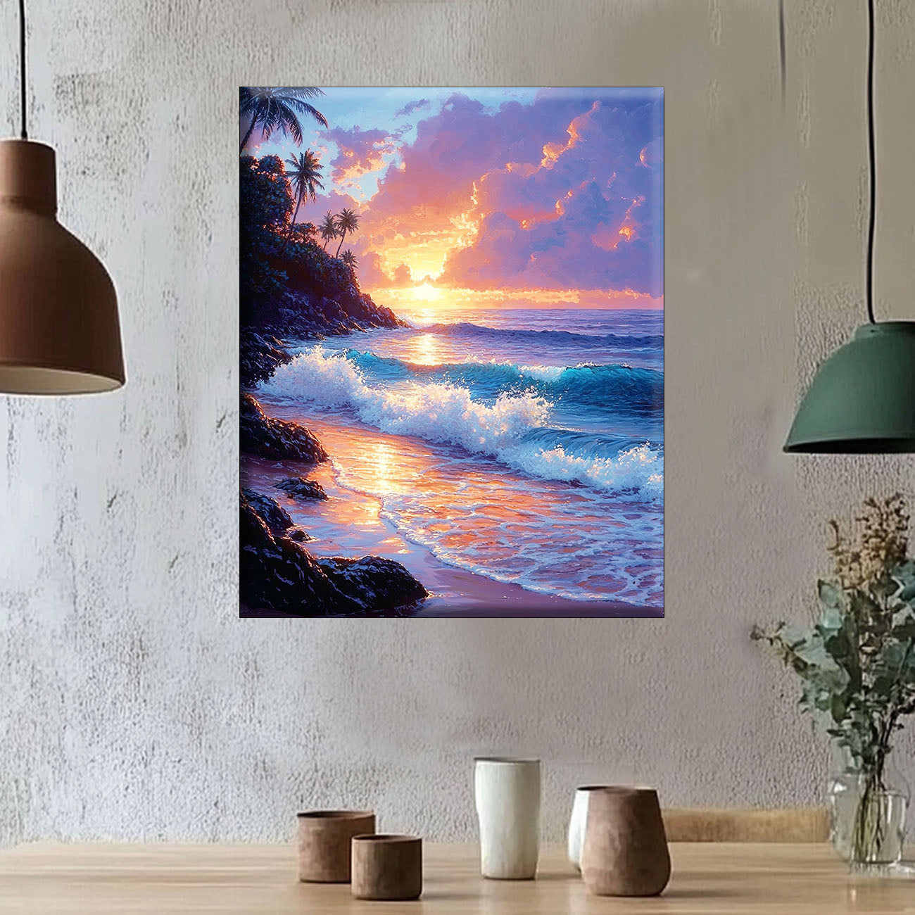 Horizon lumineux - Peinture par numéros