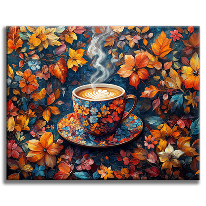 Fleur de café magique - Peinture par numéros