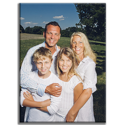 Photo de famille personnalisée à peindre, cadeau personnalisé pour famille peinture par numéros prêt à accrocher