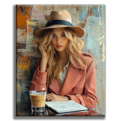 Chapeau Style Latte - Peinture par numéros