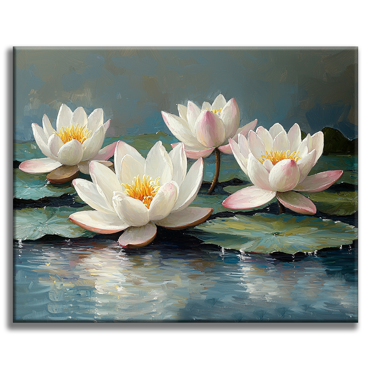 Les fleurs de lotus se reposent - peinture par numéros