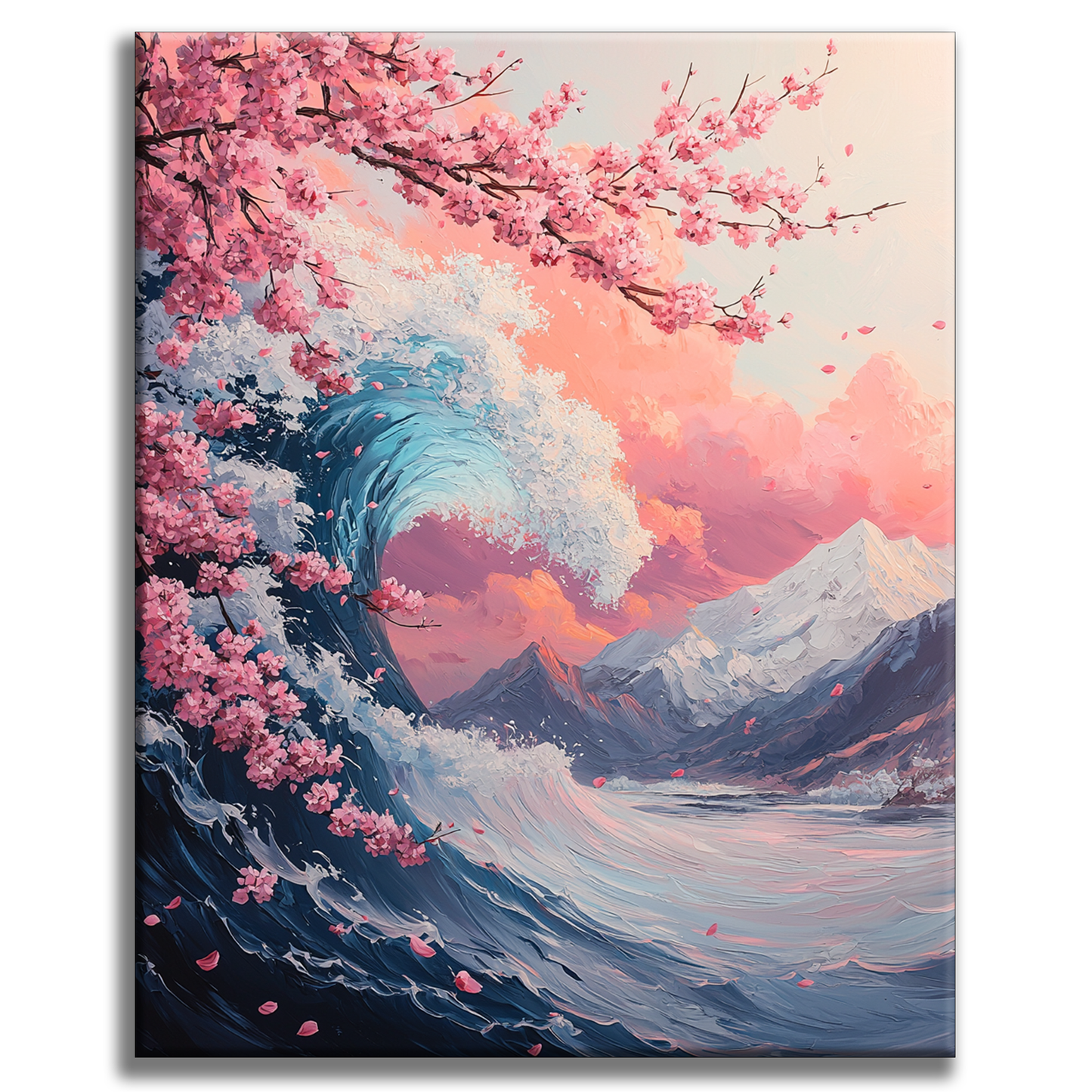 Vagues océaniques majestueuses - Peinture par numéros