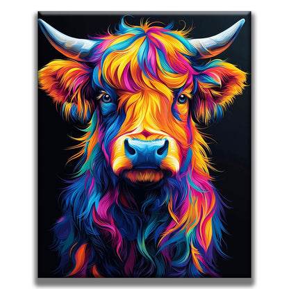 Vache arc-en-ciel - Peinture par numéros