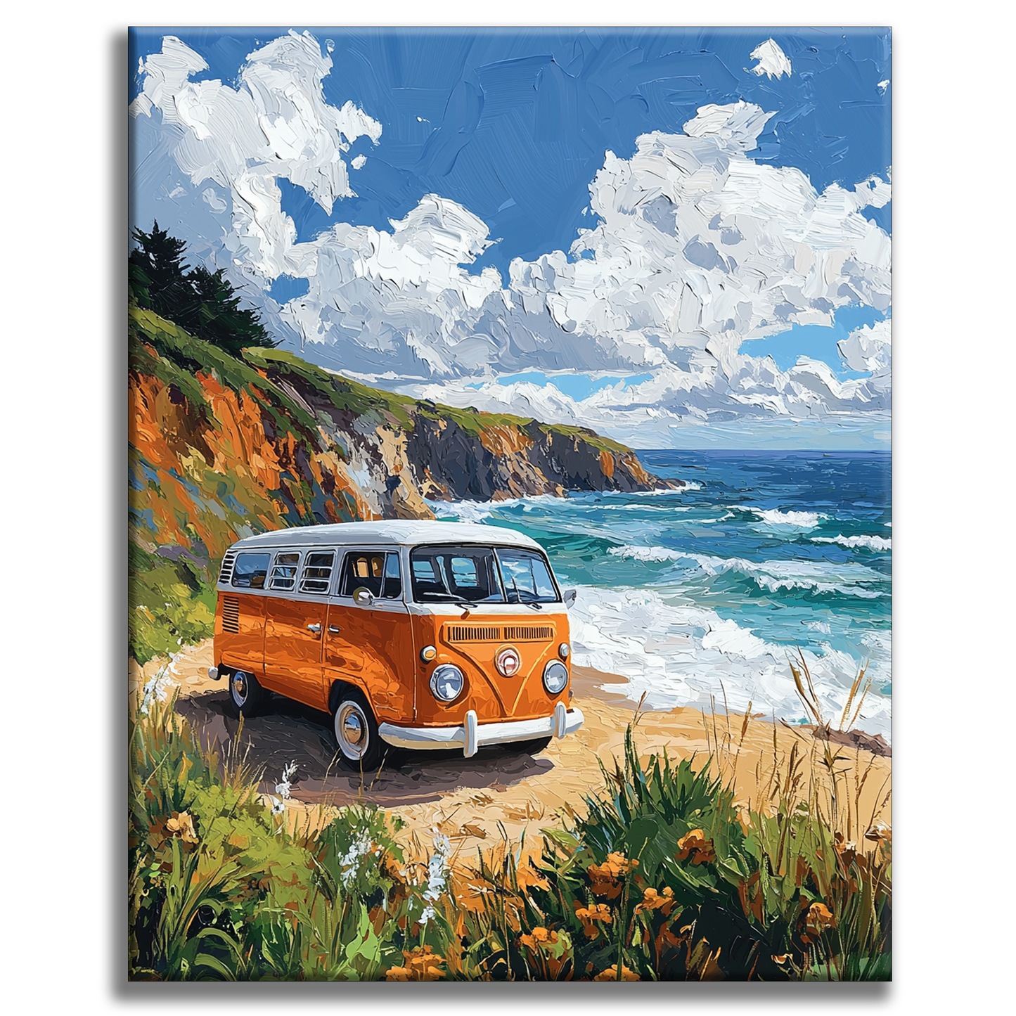 Road Trip sur la côte - Peinture par numéros