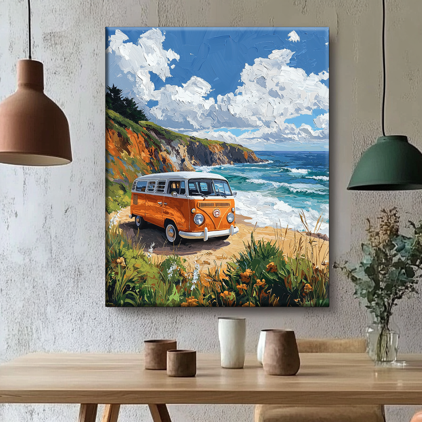 Road Trip sur la côte - Peinture par numéros