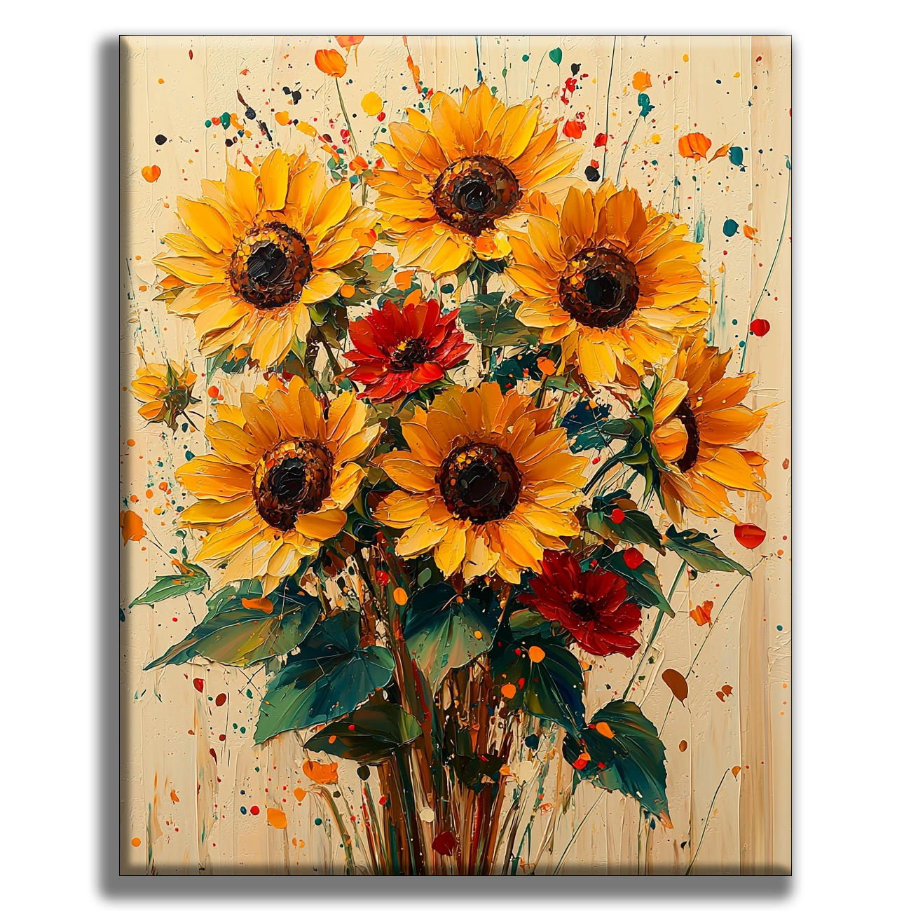 Couleurs de splendeur de tournesol - Peinture par numéros