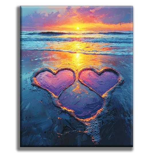 Sunset Love - Peinture par numéros