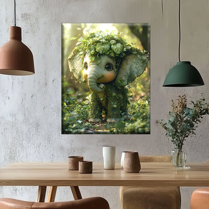 Éléphant elfe des forêts - Peinture par numéros